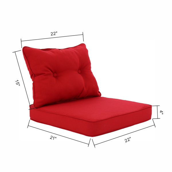 Sol 72 Outdoor™ Outdoor 4'' Replacement Cushion Set Cushion & Reviews